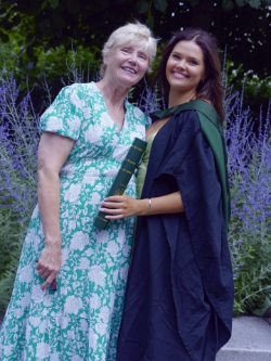 Karena leans in (why?)